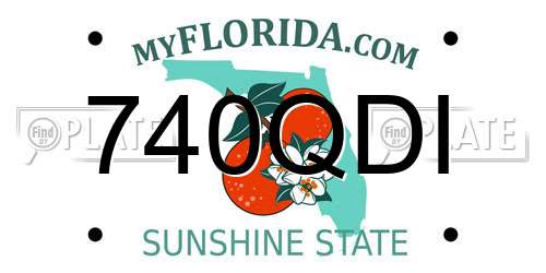 740QDI Florida License Plate