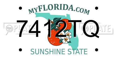 7412TQ Florida License Plate