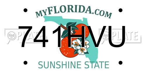 741HVU Florida License Plate