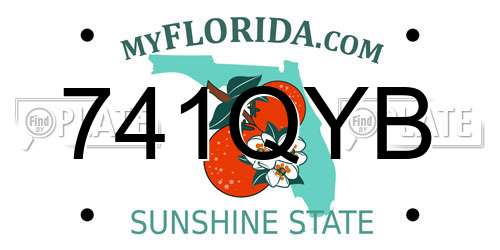 741QYB Florida License Plate