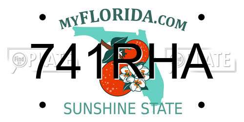 741RHA Florida License Plate