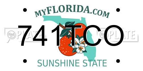 741TCO Florida License Plate