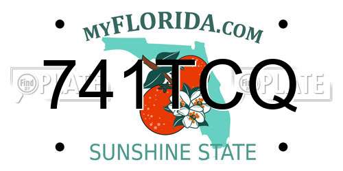 741TCQ Florida License Plate