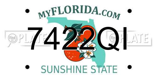 7422QI Florida License Plate