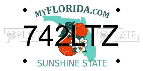 742LTZ Florida License Plate