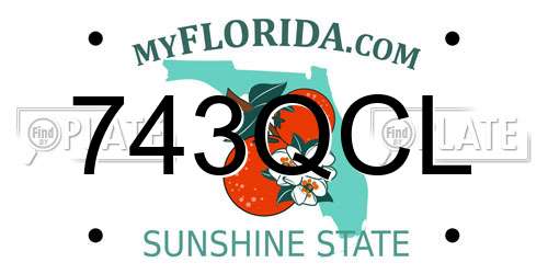 743QCL Florida License Plate