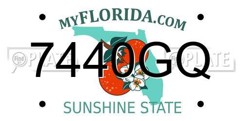 7440GQ Florida License Plate