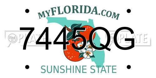 7445QG Florida License Plate
