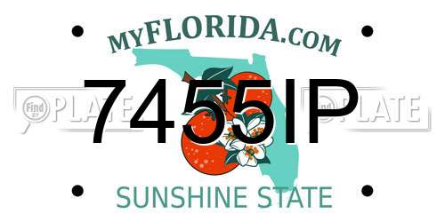 7455IP Florida License Plate