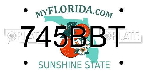 745BBT Florida License Plate