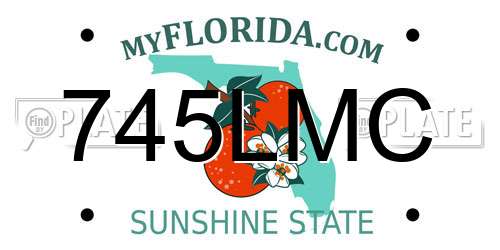 745LMC Florida License Plate