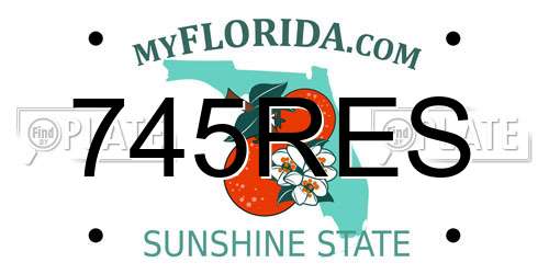 745RES Florida License Plate