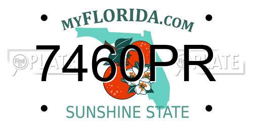 7460PR Florida License Plate