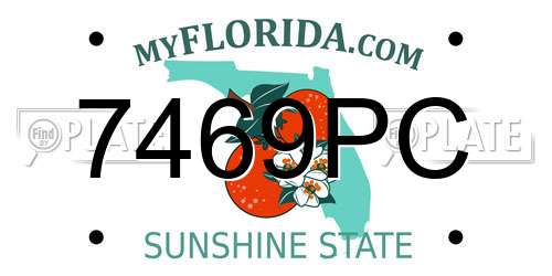 7469PC Florida License Plate