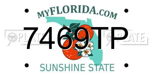 7469TP Florida License Plate
