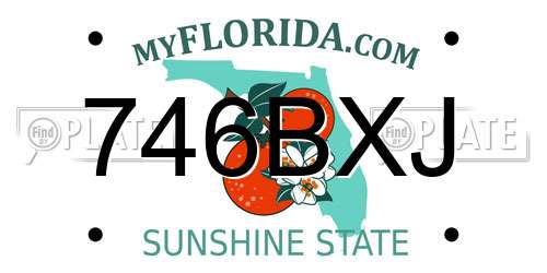 746BXJ Florida License Plate