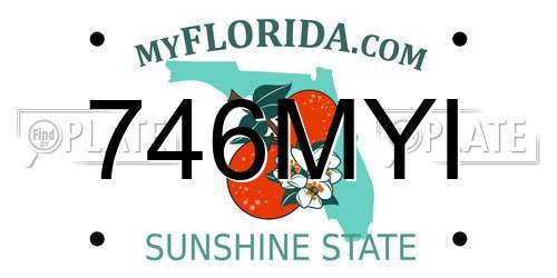 746MYI Florida License Plate