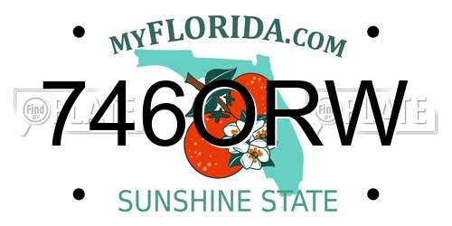 746ORW Florida License Plate