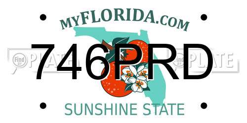 746PRD Florida License Plate