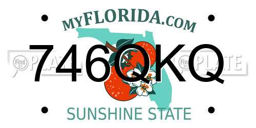 746QKQ Florida License Plate