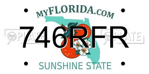 746RFR Florida License Plate