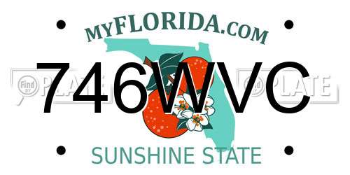746WVC Florida License Plate
