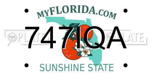 747IQA Florida License Plate