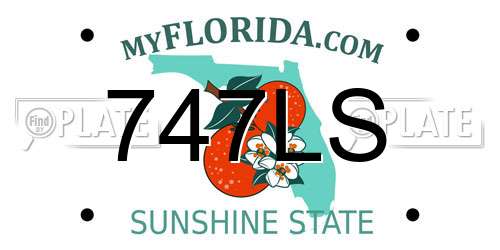 747LS Florida License Plate