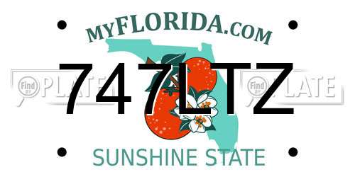 747LTZ Florida License Plate