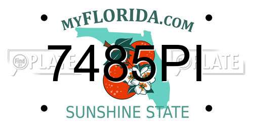 7485PI Florida License Plate