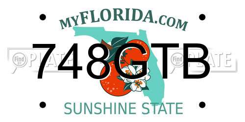 748GTB Florida License Plate