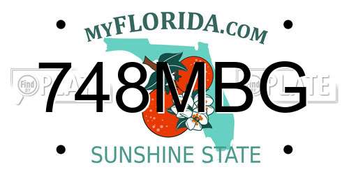 748MBG Florida License Plate
