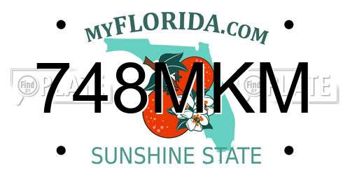 748MKM Florida License Plate