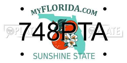 748PTA Florida License Plate