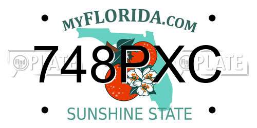 748PXC Florida License Plate