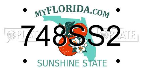 748SS2 Florida License Plate