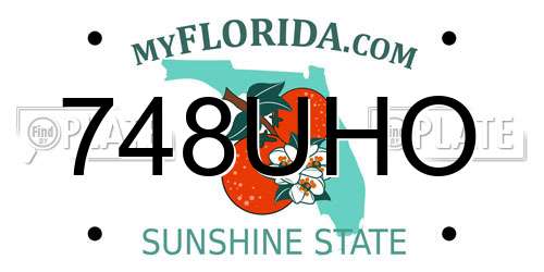 748UHO Florida License Plate