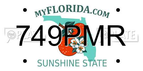 749PMR Florida License Plate
