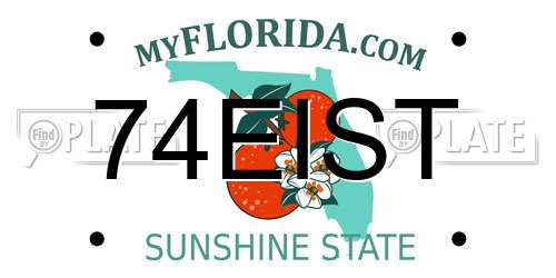 74EIST Florida License Plate