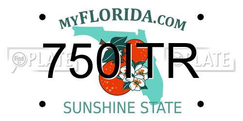750ITR Florida License Plate