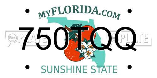 750TQQ Florida License Plate