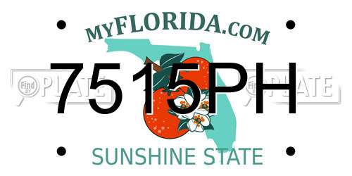 7515PH Florida License Plate