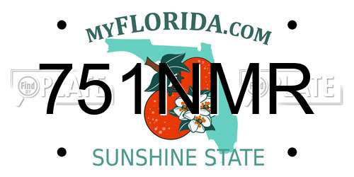 751NMR Florida License Plate