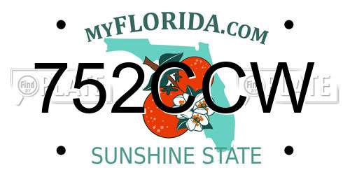 752CCW Florida License Plate