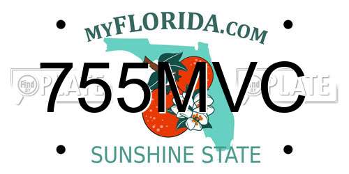 755MVC Florida License Plate