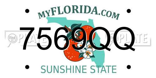 7569QQ Florida License Plate