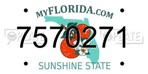 7570271 Florida License Plate