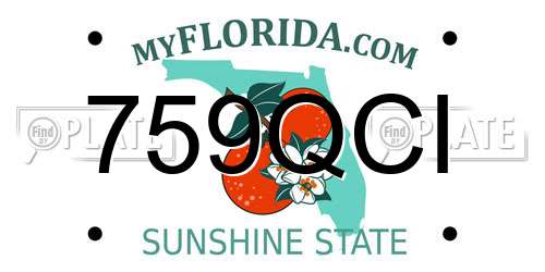 759QCI Florida License Plate