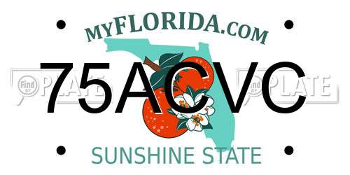 75ACVC Florida License Plate