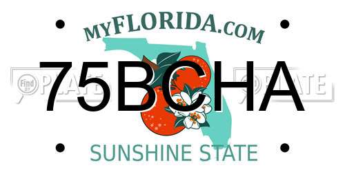 75BCHA Florida License Plate